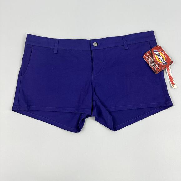 Deadstock 90s Dickies Girl Purple Vintage Shorts Juniors Size 13 - Picture 2 of 10
